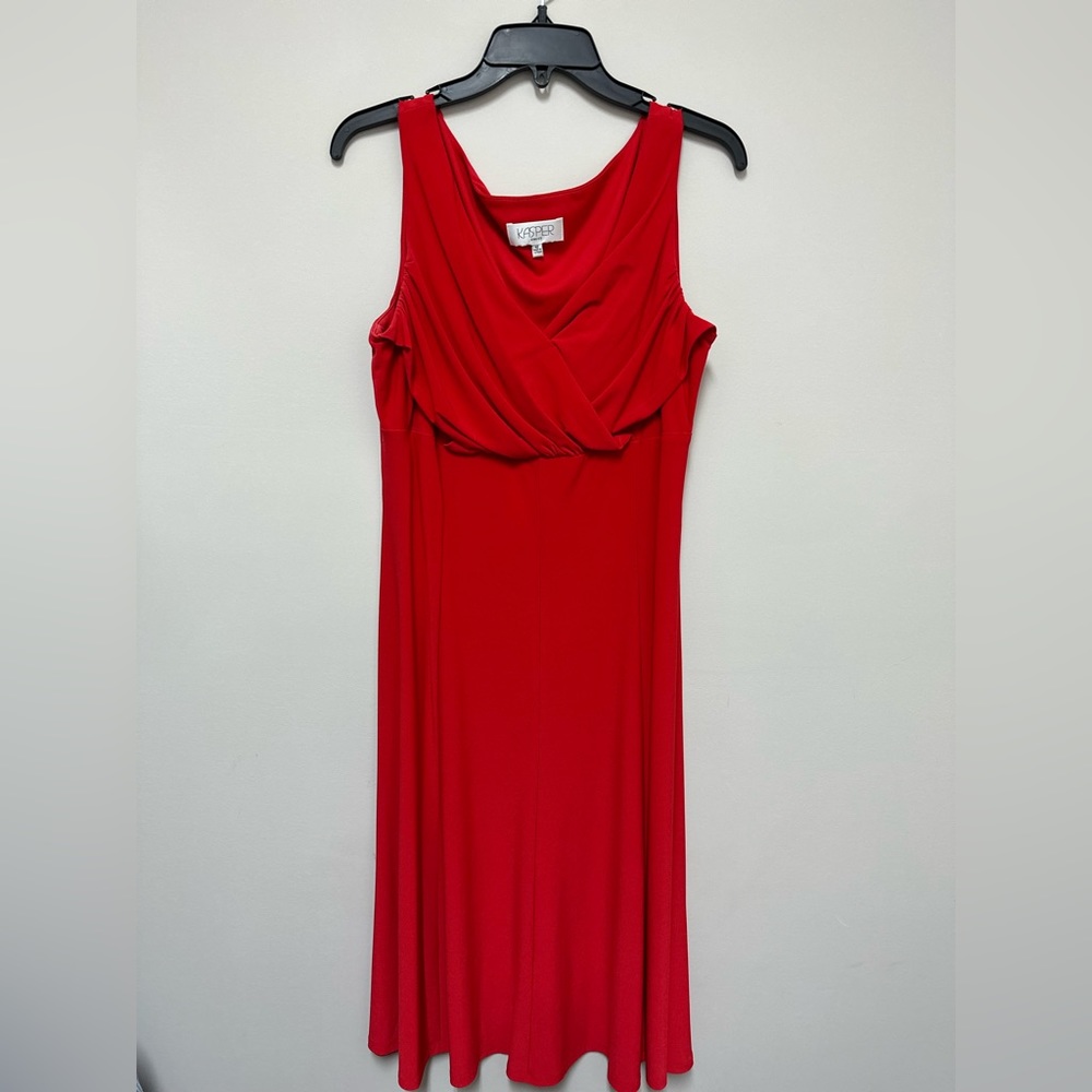 Kasper Red Sleeveless Dress